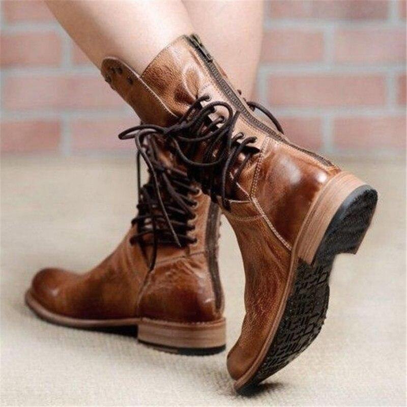 LIZIA™ - Leather Lace-Up Boots