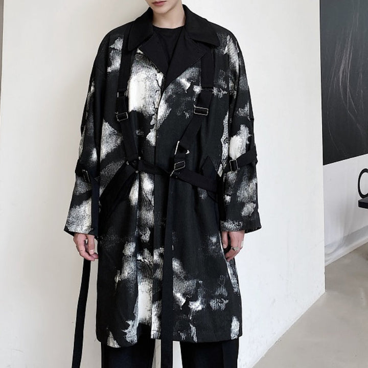 ALESSIA  |  Length Ink-Dyed Tie Coat