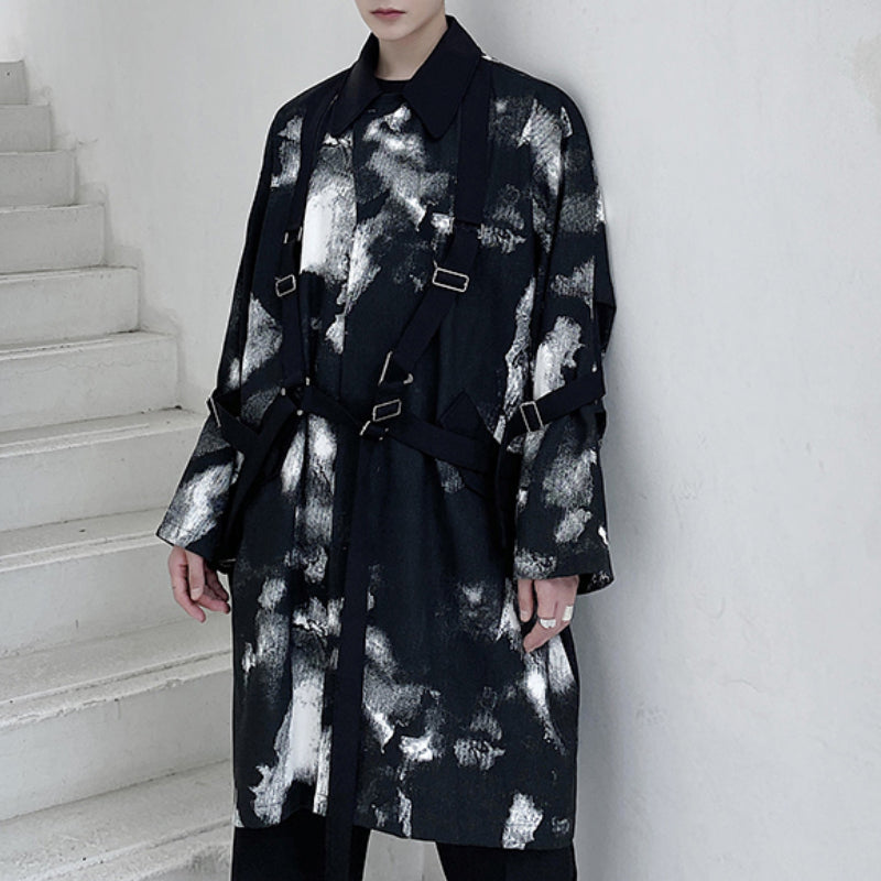 ALESSIA  |  Length Ink-Dyed Tie Coat