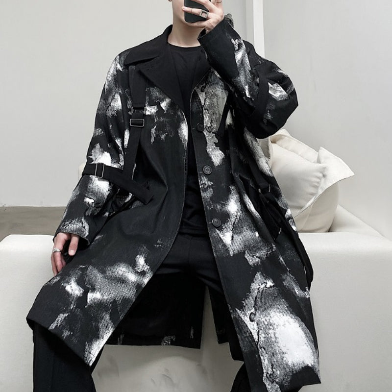 ALESSIA  |  Length Ink-Dyed Tie Coat