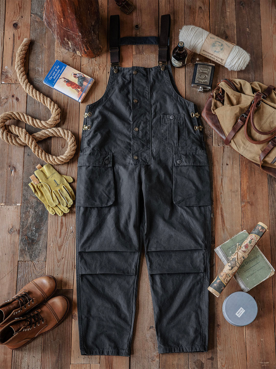 Orson™ | Men's Overalls Flap Pockets Button Front Workwear