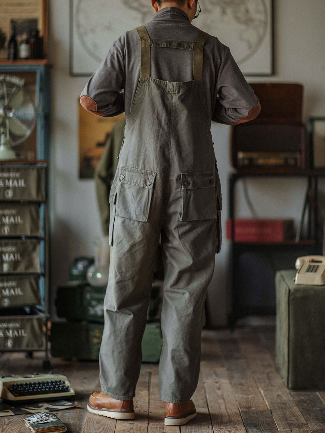 Orson™ | Men's Overalls Flap Pockets Button Front Workwear