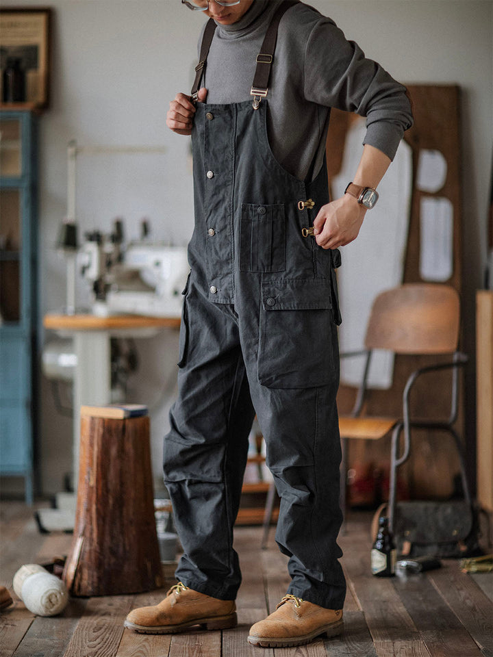 Orson™ | Men's Overalls Flap Pockets Button Front Workwear