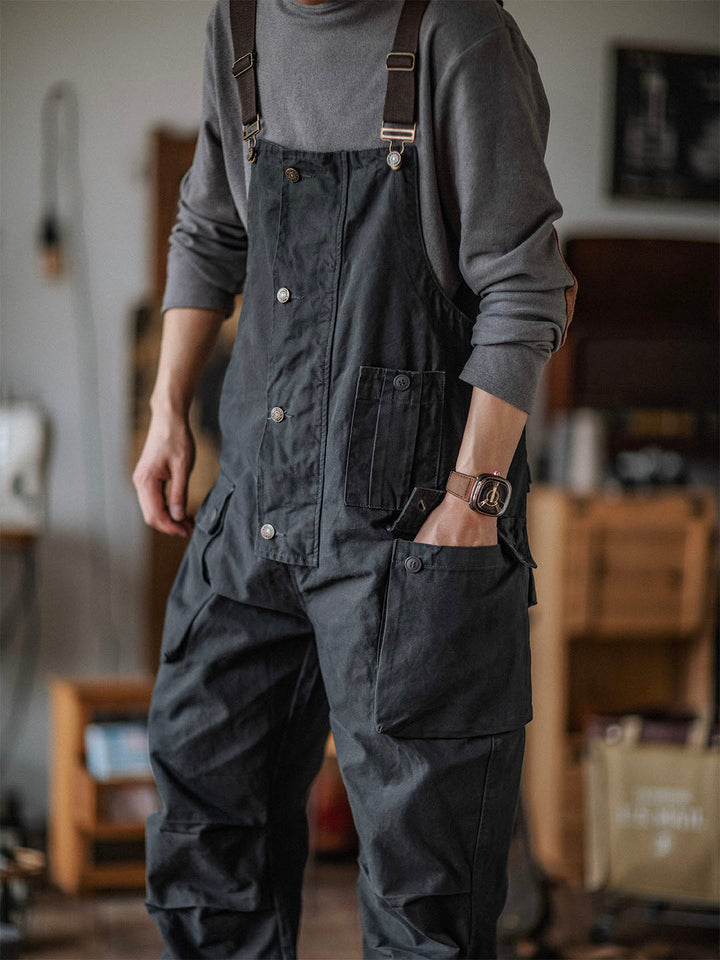 Orson™ | Men's Overalls Flap Pockets Button Front Workwear