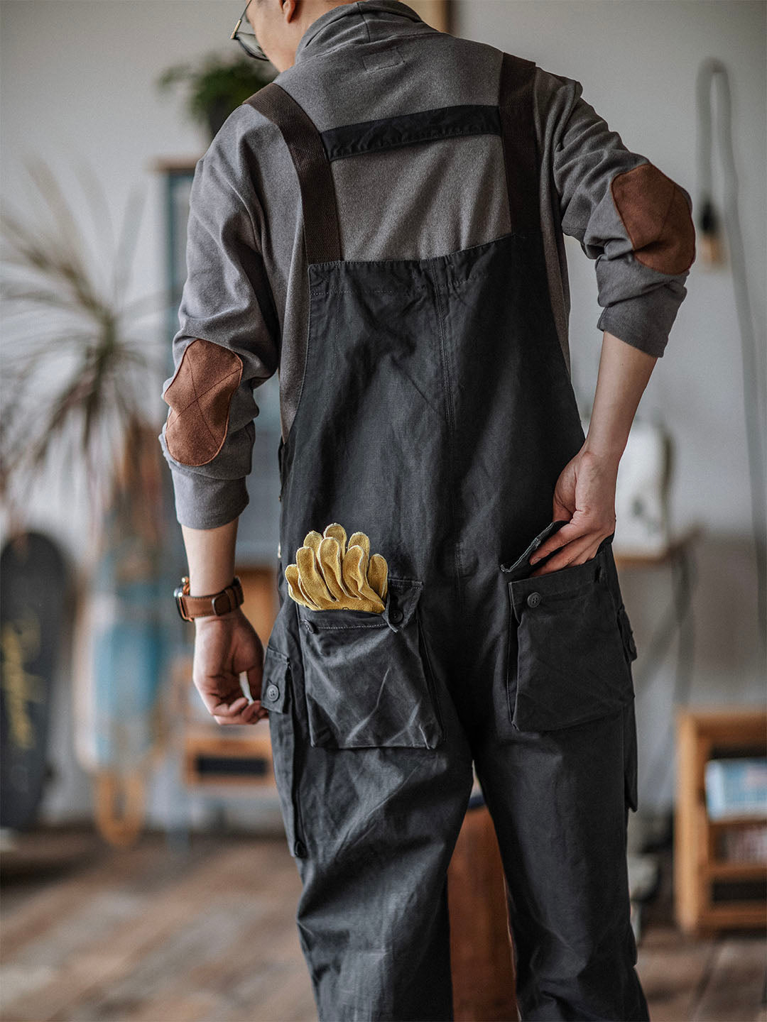 Orson™ | Men's Overalls Flap Pockets Button Front Workwear