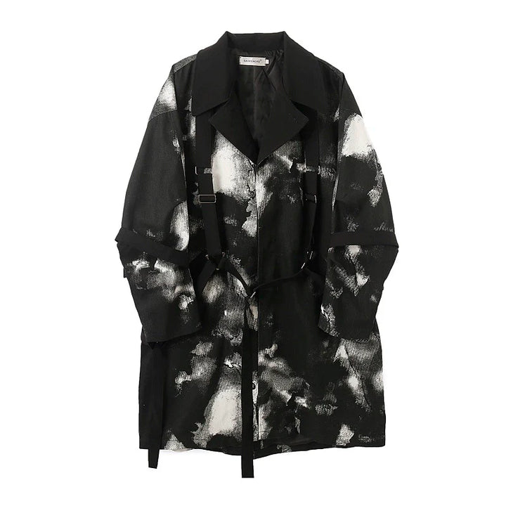 ALESSIA  |  Length Ink-Dyed Tie Coat