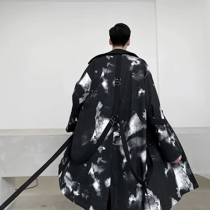 ALESSIA  |  Length Ink-Dyed Tie Coat