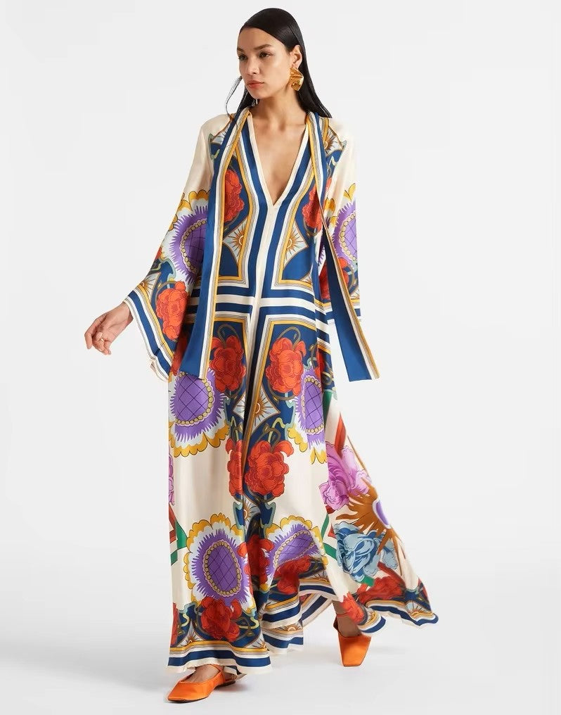 Tashi™ | Printed Maxi Dress