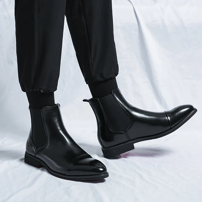 Vincent™ | Carracci Leather Chelsea Boots