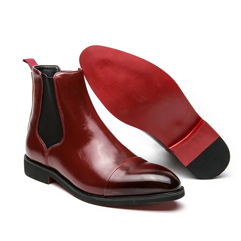 Vincent™ | Carracci Leather Chelsea Boots