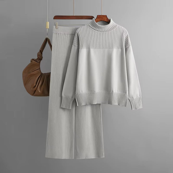 Comfy | Plain Long Sleeve Two Piece Set