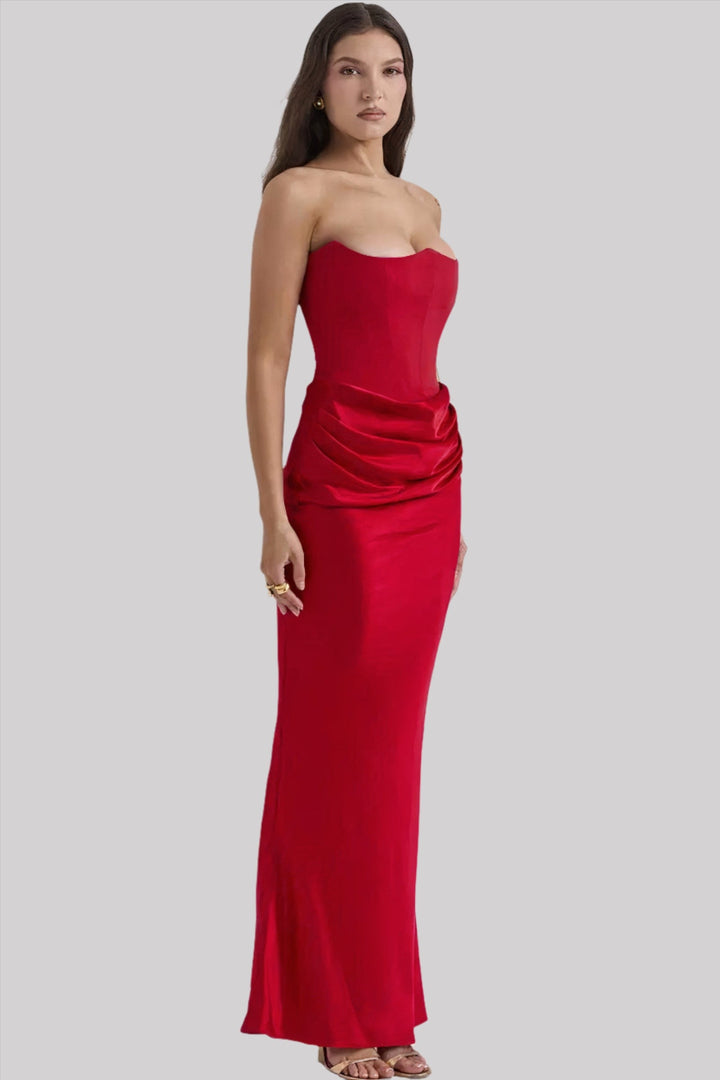 Amie - Strapless Elegant Maxi Dress