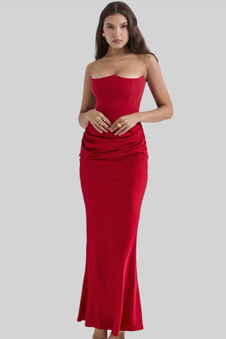 Amie - Strapless Elegant Maxi Dress