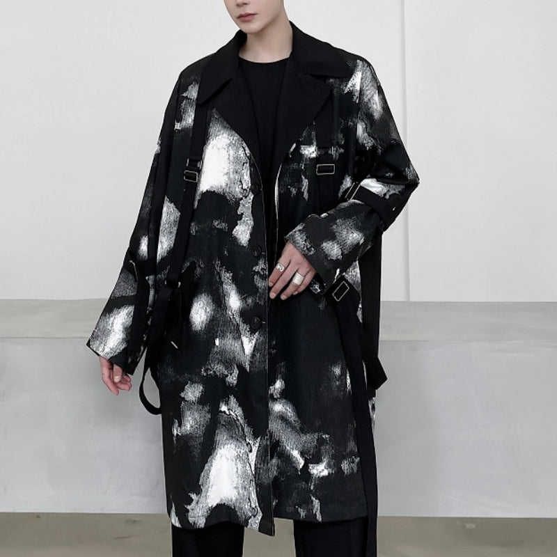 ALESSIA  |  Length Ink-Dyed Tie Coat