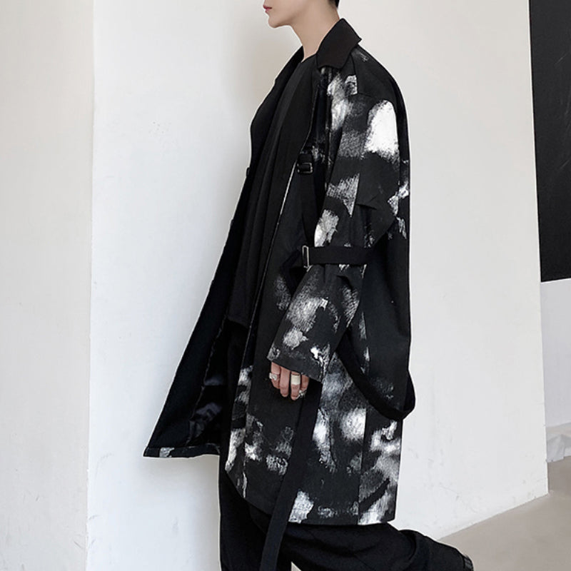 ALESSIA  |  Length Ink-Dyed Tie Coat