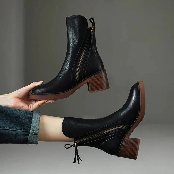 Gwen™ | Leather Ankle Boots