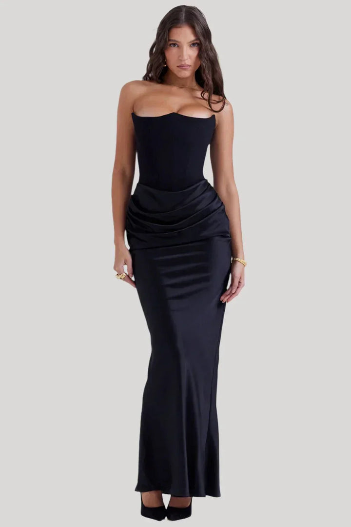 Amie - Strapless Elegant Maxi Dress