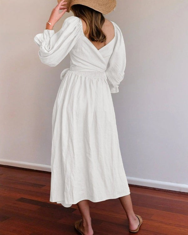 Verbier™  - French Dress with Folded Sleeves