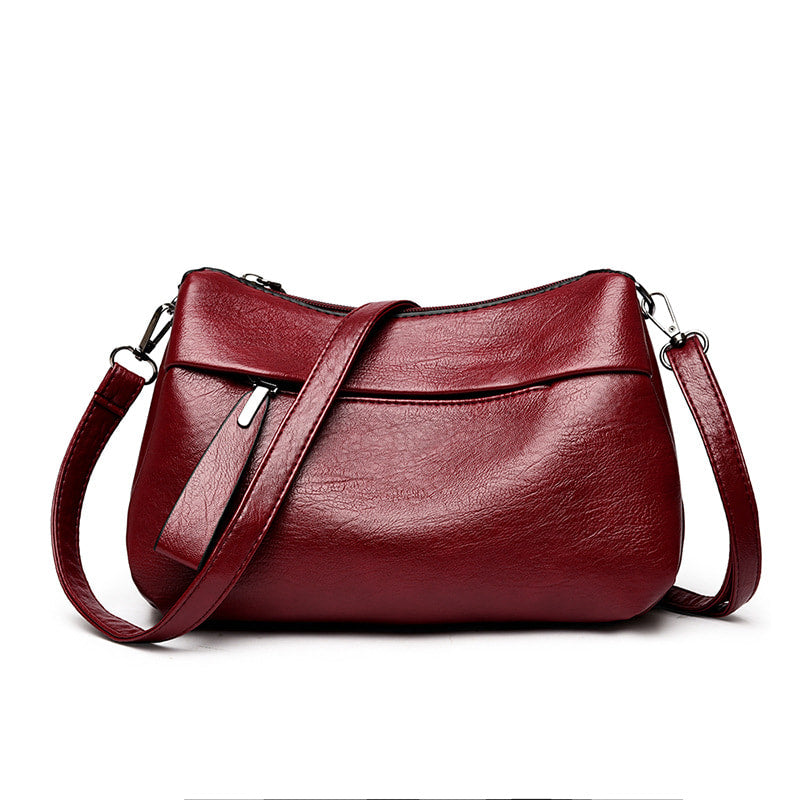 Xanthe™ - Classic Leather Crossbody Bag