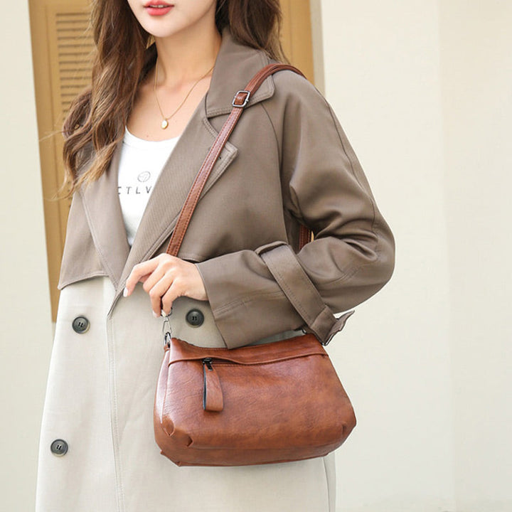 Xanthe™ - Classic Leather Crossbody Bag