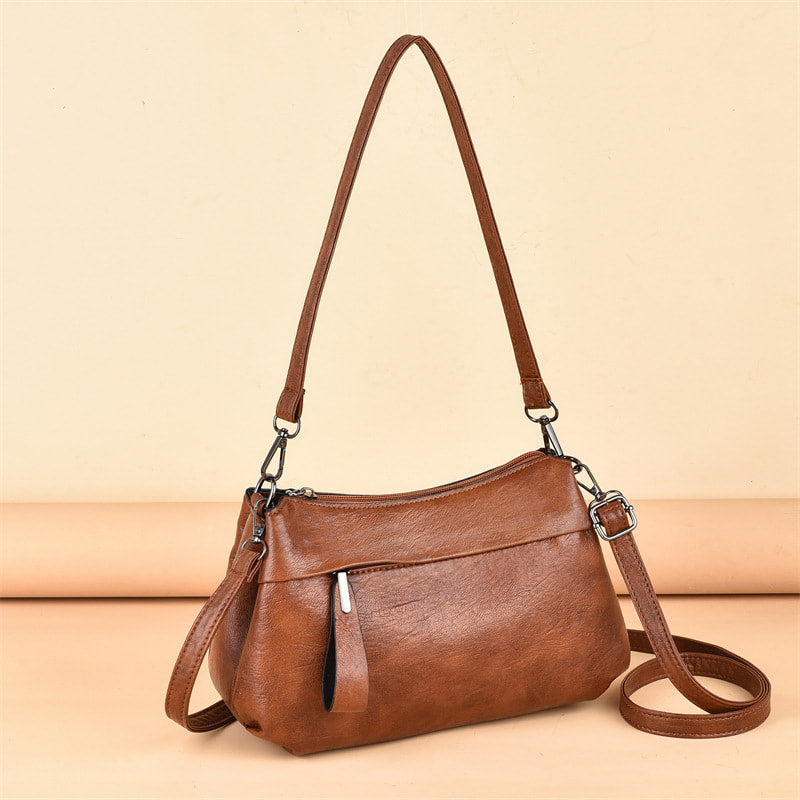 Xanthe™ - Classic Leather Crossbody Bag