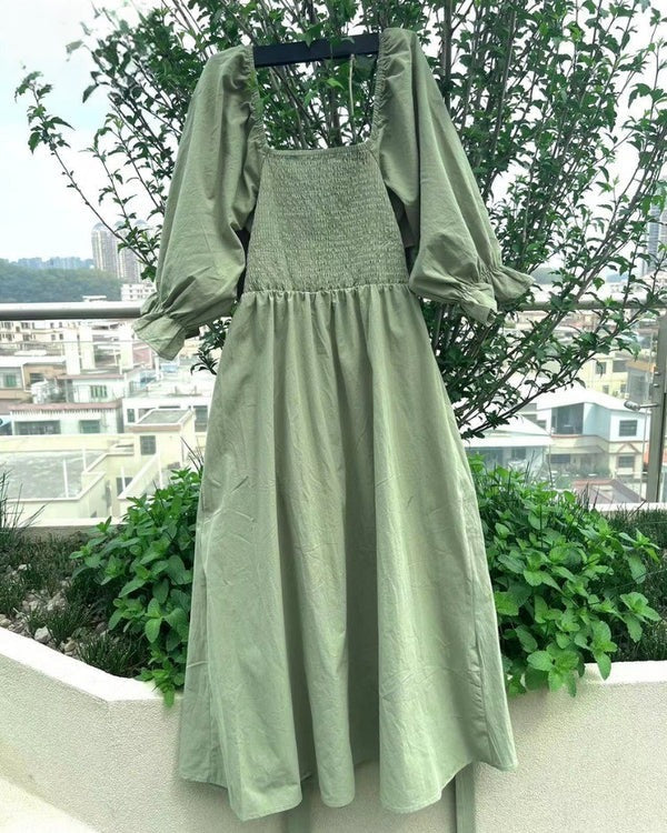 Verbier™  - French Dress with Folded Sleeves